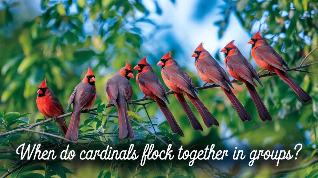 when-do-cardinals-flock-together- in-groups?