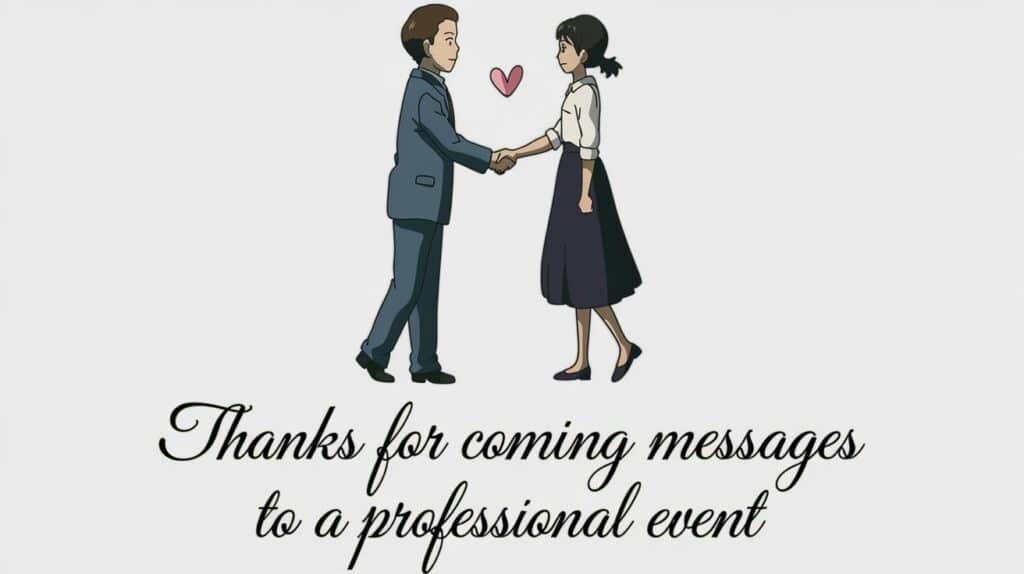 thanks-for-coming-messages-to-a- -professional-event