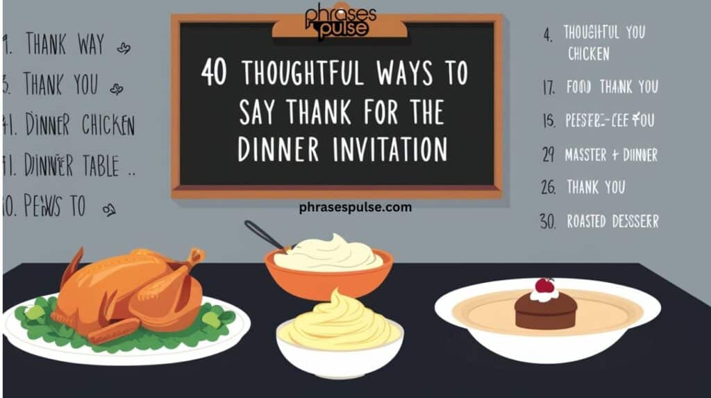 ways to say thank you for the dinner