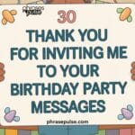 thank you for inviting birthday party