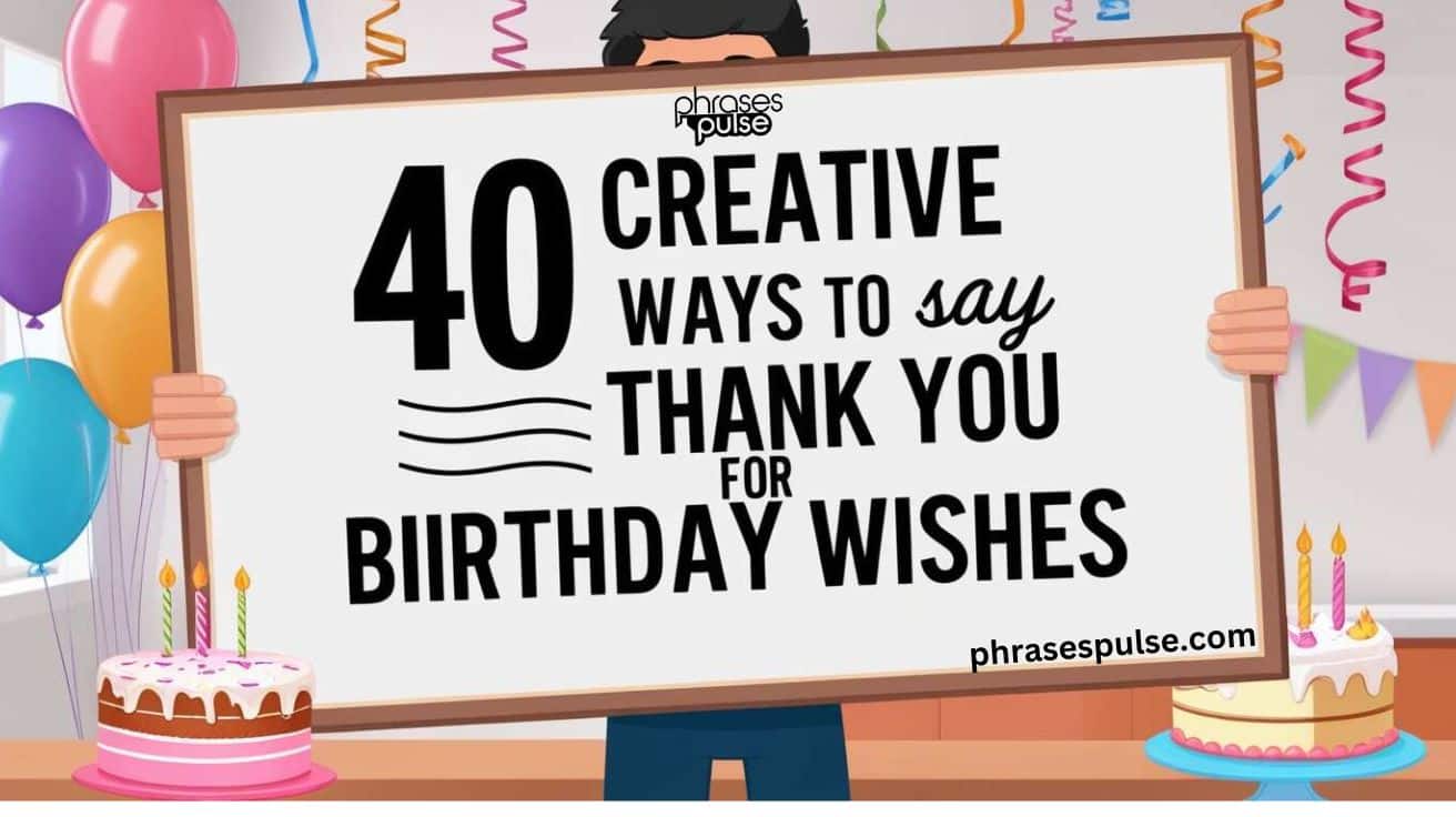 creative ways to say thankyou for birthday wishes