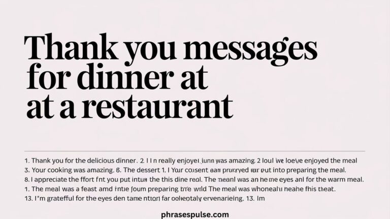40 Thank You for Dinner Message Examples