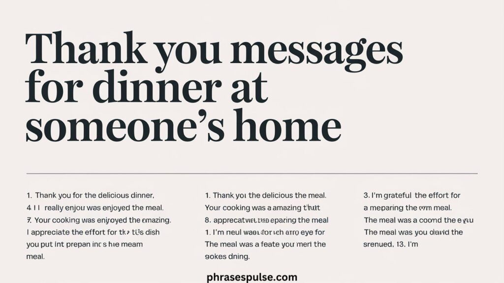 thank you- messages- for- dinner- at -someone’s -home