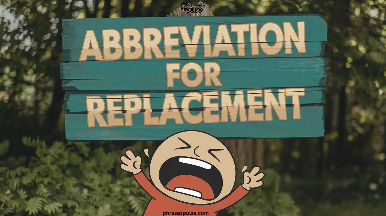 abbreviation for replacement