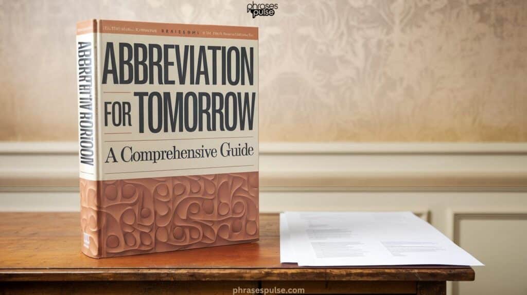 tomorrow abbreviation