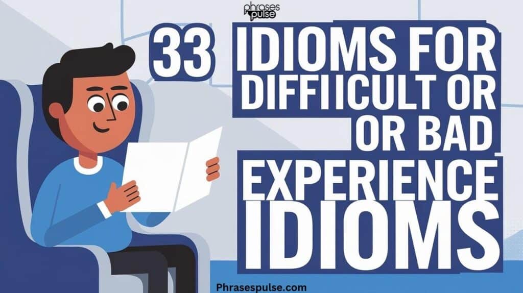 idioms for difficult