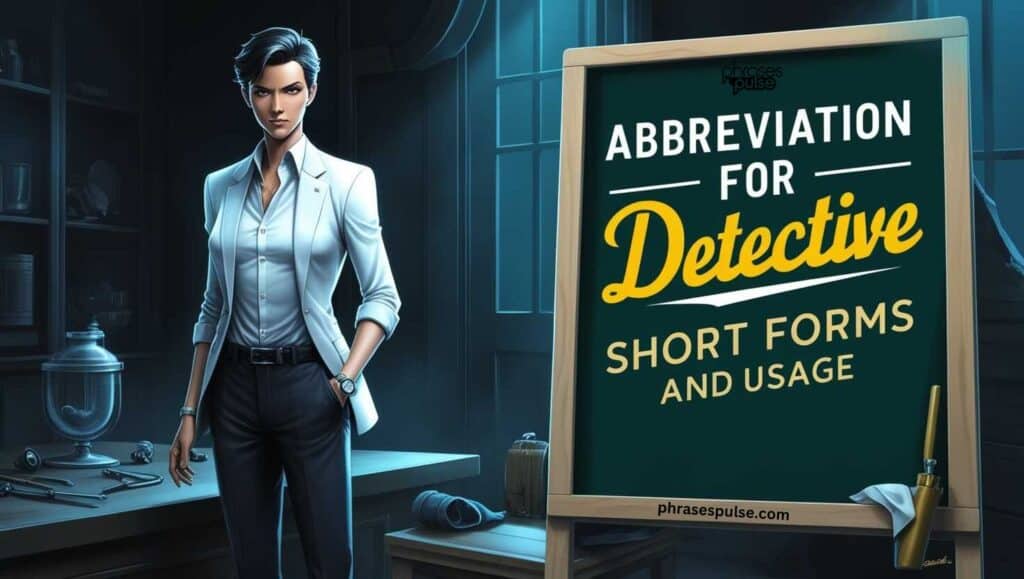 abbreviation for detective