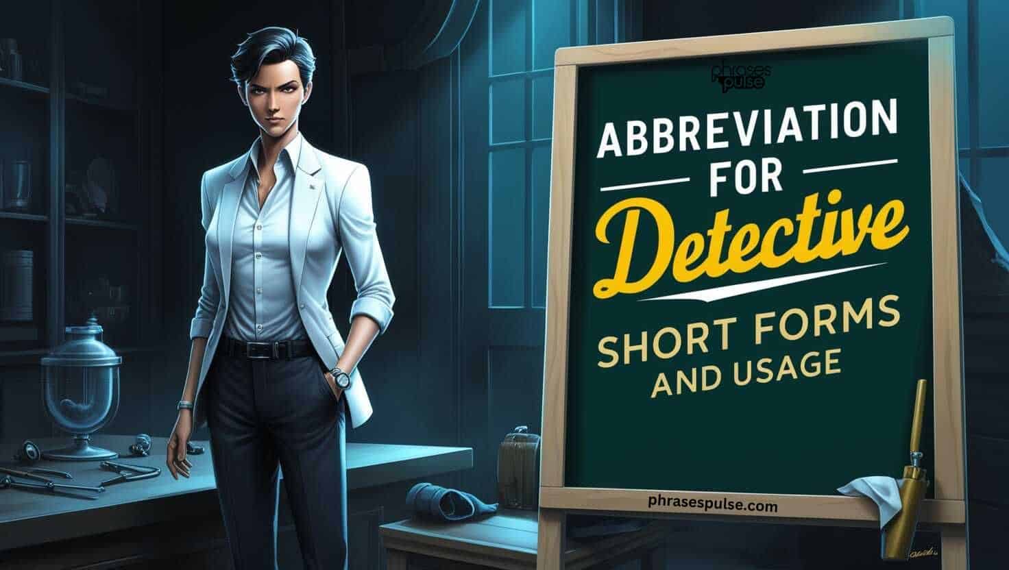 abbreviation for detective