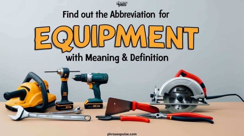 abbreviation for equipment