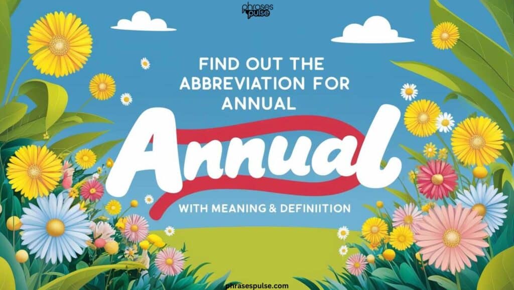 abbreviation for annual