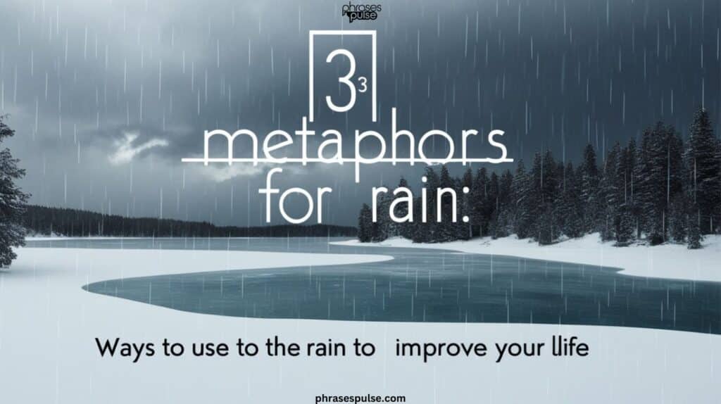 metaphors for rain